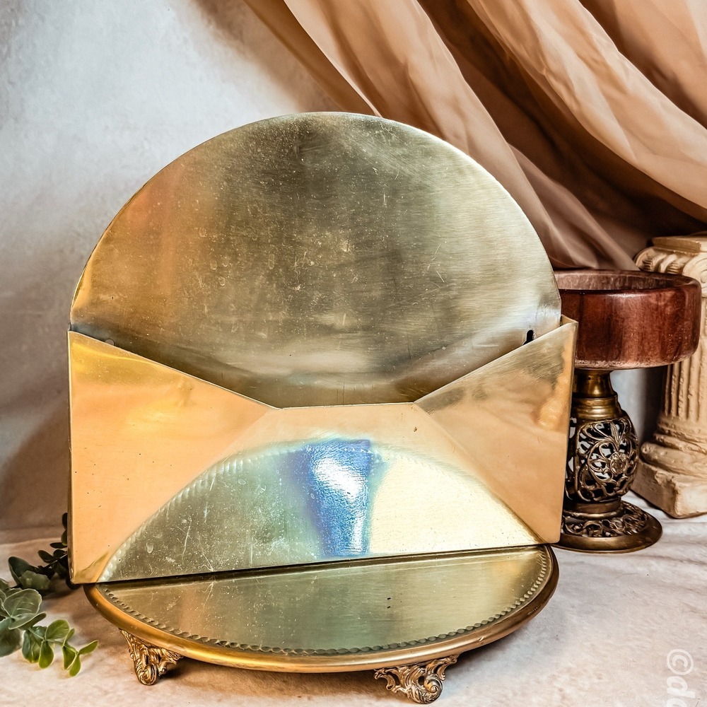 Brass Envelope Wall Hanging Letter Holder